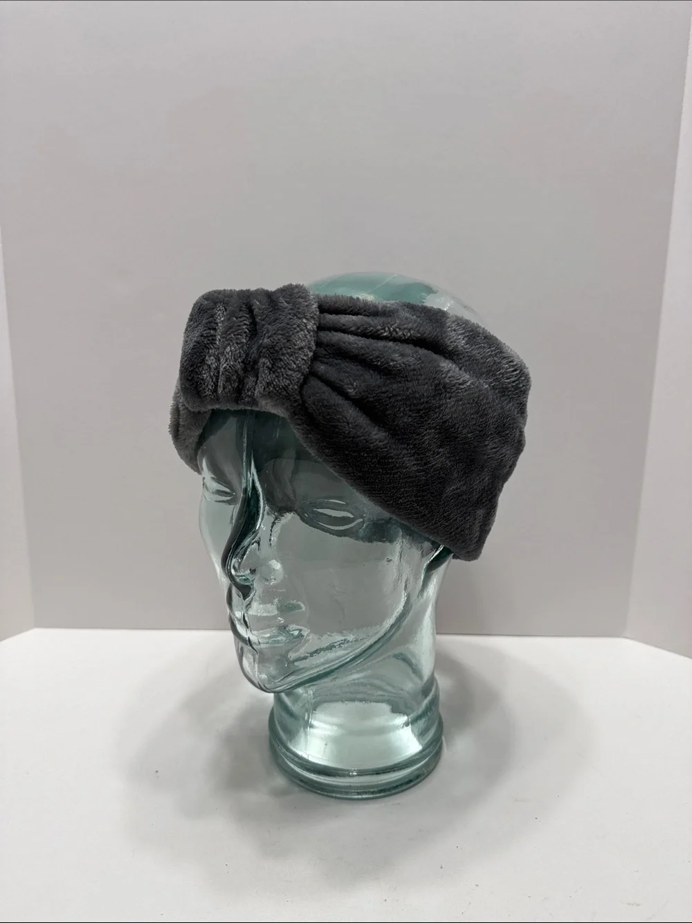 Cozy Faux Fur Twist Headband - Gray